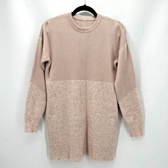 lululemon athletica Sweaters - Lululemon Restful Intention Sweater Pink Cashlu Size M Athleisure Preppy Capsule